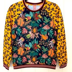 Leopard print Scotch & Soda “Far Far Away” long sleeve shirt/pullover.